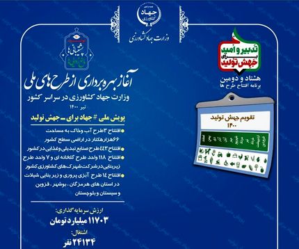 رئیس جمهور، ۵۸۵ طرح آب و خاک با سرمایه‌گذاری ۱۱ هزار میلیارد تومانی را افتتاح کرد