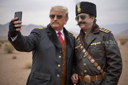 سلفی ترامپ با ناصرالدین شاه!
