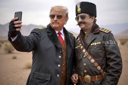 سلفی ترامپ با ناصرالدین شاه!