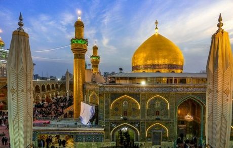 رییس جمهور حرم امام علی(ع) را زیارت کرد