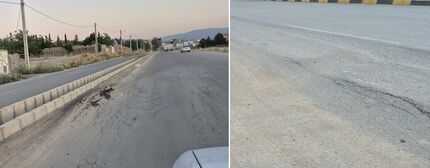 خیابان ۱۳۰۰ میلیارد تومانی محور شهدای اقتدار در یاسوج یک سال نشده نشست کرد!