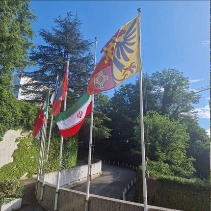پرچم ایران در سازمان ملل نیمه افراشته شد