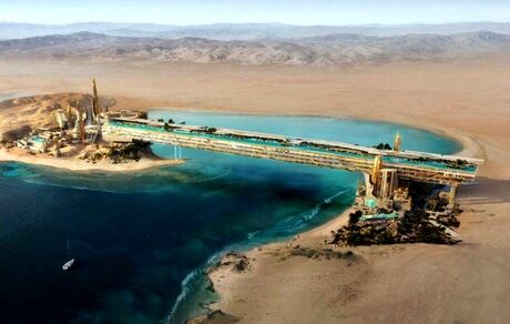 عربستان، طولانی‌ترین استخر معلق جهان را می‌سازد