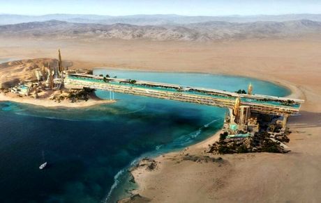 عربستان، طولانی‌ترین استخر معلق جهان را می‌سازد