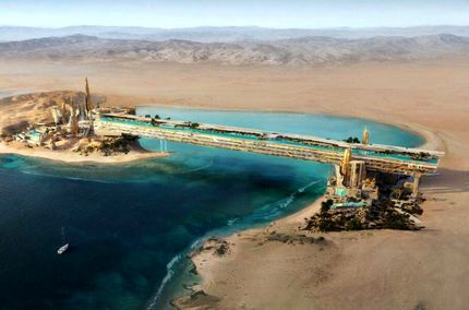 عربستان، طولانی‌ترین استخر معلق جهان را می‌سازد
