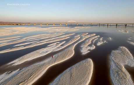 دریاچه ارومیه کاملا خشک شد! / عکس