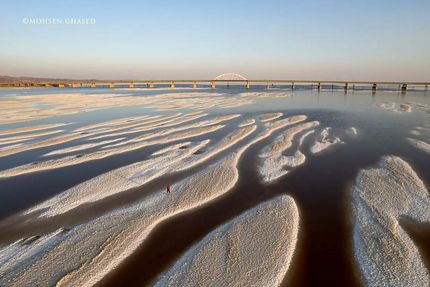 دریاچه ارومیه کاملا خشک شد! / عکس