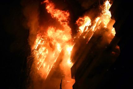 آتش‌سوزی انبار کپسول گاز مایع در جنوب تهران / یک مصدوم تا این لحظه