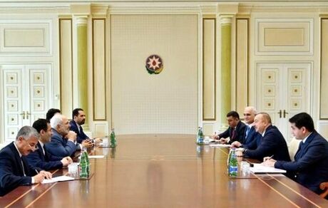 دیدار ظریف با رئیس جمهور آذربایجان