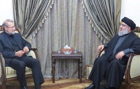 لاریجانی با سید حسن نصرالله دیدار کرد