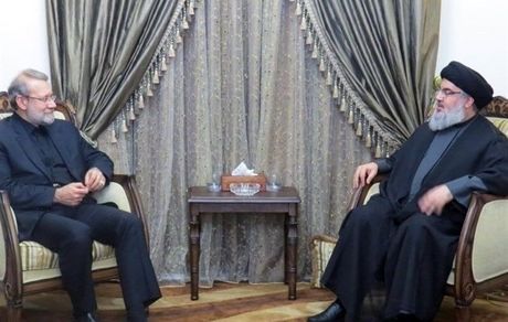 لاریجانی با سید حسن نصرالله دیدار کرد