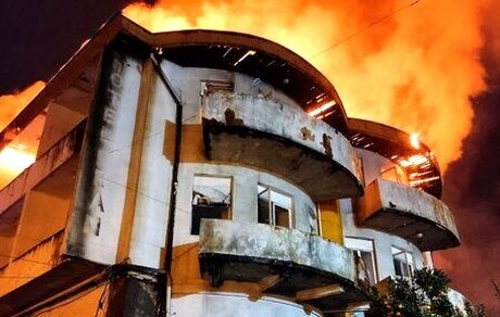 آتش‌سوزی هتل ایران در بندرانزلی مهار شد