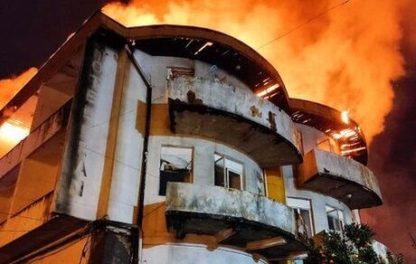 آتش‌سوزی هتل ایران در بندرانزلی مهار شد