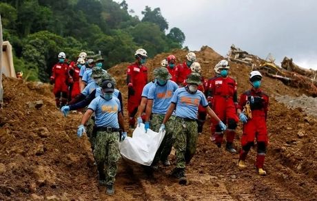 تلفات رانش زمین در فیلیپین به ۹۲ نفر رسید