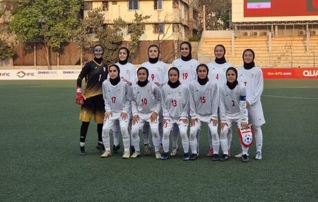 باخت دوباره تیم ملی فوتبال جوانان دختر ایران در قهرمانی آسیا