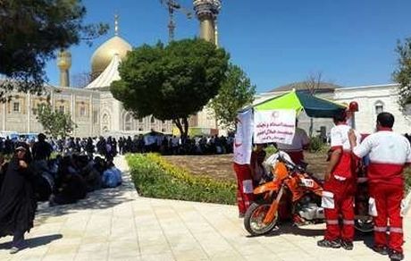 پوشش امدادی مراسم ارتحال امام خمینی (ره) با ۷۴۰ نیروی عملیاتی هلال احمر