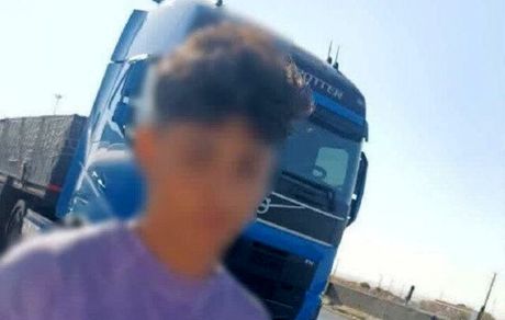 توقیف کامیونی با راننده ۱۴ ساله در استان همدان