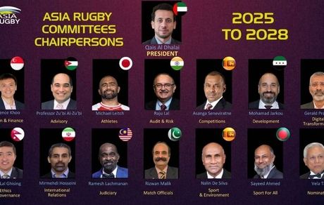 یک ایرانی، رئیس دپارتمان روابط بین الملل کنفدراسیون راگبی آسیا شد