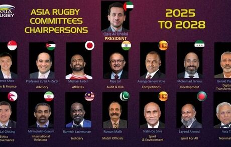 یک ایرانی، رئیس دپارتمان روابط بین الملل کنفدراسیون راگبی آسیا شد