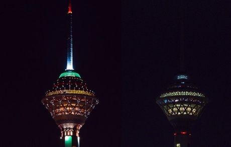 خاموشی برج میلاد در تاسوعا و عاشورا