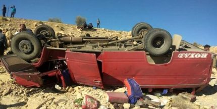۱۷ کشته و مصدوم در حادثه واژگونی مینی بوس در ورزقان