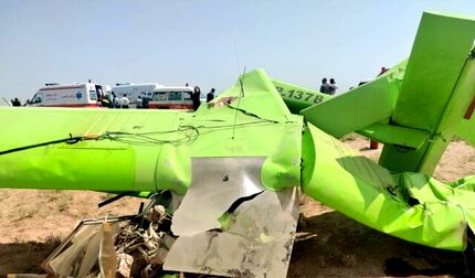 هواپیمای آموزشی در نظرآباد سقوط کرد