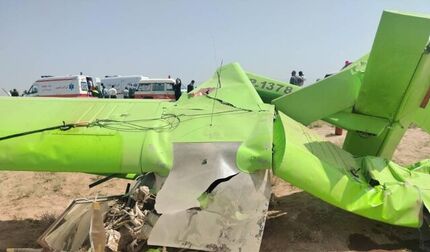 هواپیمای آموزشی در نظرآباد سقوط کرد