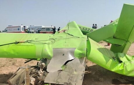 هواپیمای آموزشی در نظرآباد سقوط کرد
