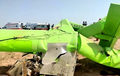 هواپیمای آموزشی در نظرآباد سقوط کرد