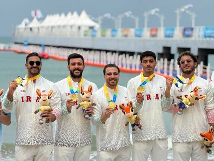 قهرمانی تیم ملی واترپلوی ساحلی ایران در بازی‌های آسیایی ساحلی سانیا ۲۰۲۶