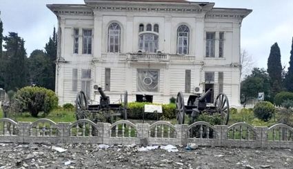 نیمی از کاخ موزه نظامی بندرانزلی در تجاوزآمریکایی-صهیونیستی تخریب شد