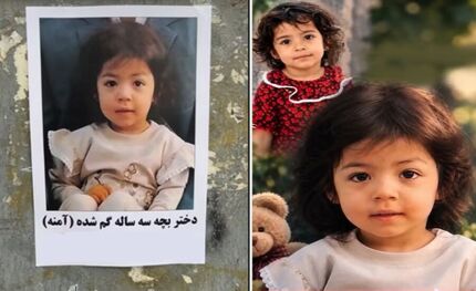 گم شدن دختر ۳ ساله افغانستانی در افسریه