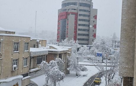 ارومیه سفیدپوش شد