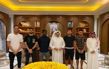 دیدار علی کریمی با رئیس قطر اسی‌سی