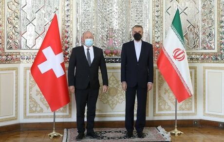 دیدار و گفت و گوی وزیر امور خارجه با رئیس مجلس ملی سوئیس