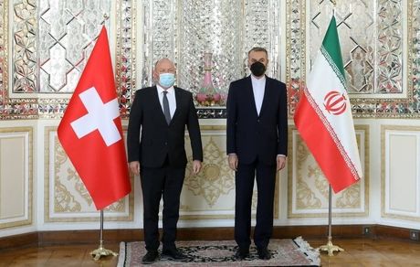 دیدار و گفت و گوی وزیر امور خارجه با رئیس مجلس ملی سوئیس