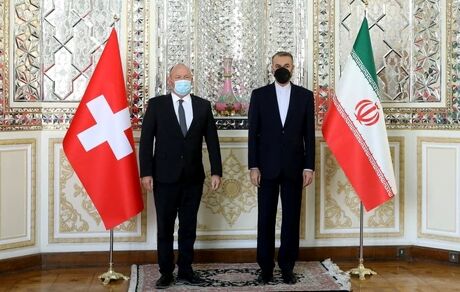 دیدار و گفت و گوی وزیر امور خارجه با رئیس مجلس ملی سوئیس