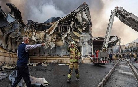 برق دلیل آتش سوزی بازارچه جنت