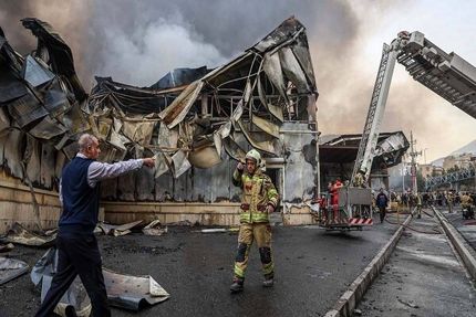 برق دلیل آتش سوزی بازارچه جنت