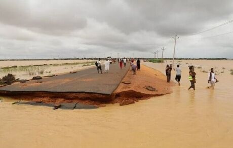آواره شدن ۶۳ خانواده براثر سیل ناگهانی در سودان