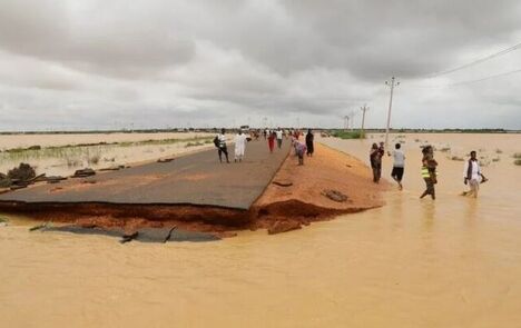 آواره شدن ۶۳ خانواده براثر سیل ناگهانی در سودان