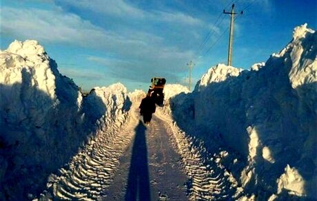 ارتفاع برف در چلگرد به ۱.۲ متر رسید
