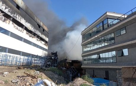 آتش گرفتن چندین واحد تولیدی در شهرک صنعتی بناب