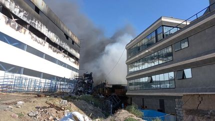 آتش گرفتن چندین واحد تولیدی در شهرک صنعتی بناب