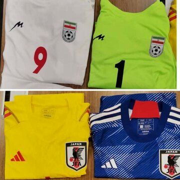 لباس دو تیم ایران و ژاپن رونمایی شد