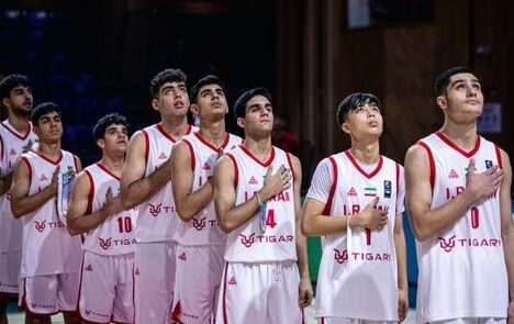 برد ملی‌پوشان بسکتبال ایران در اولین دیدار خود از رقابت‌های زیر ۱۸ سال کاپ آسیا 