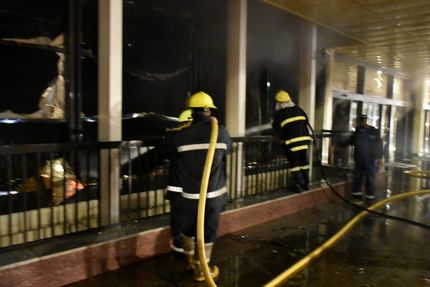 فرودگاه بغداد دوباره آتش گرفت