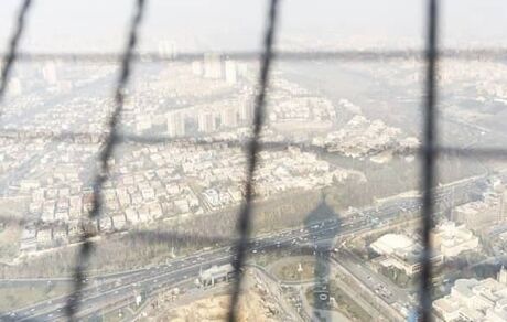 گردوغبار شدید در راه تهران
