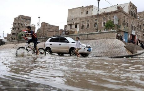 کشته شدن ۳۹ یمنی در باران شدید و سیل