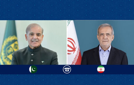 پزشکیان با نخست وزیر پاکستان گفت و گو کرد